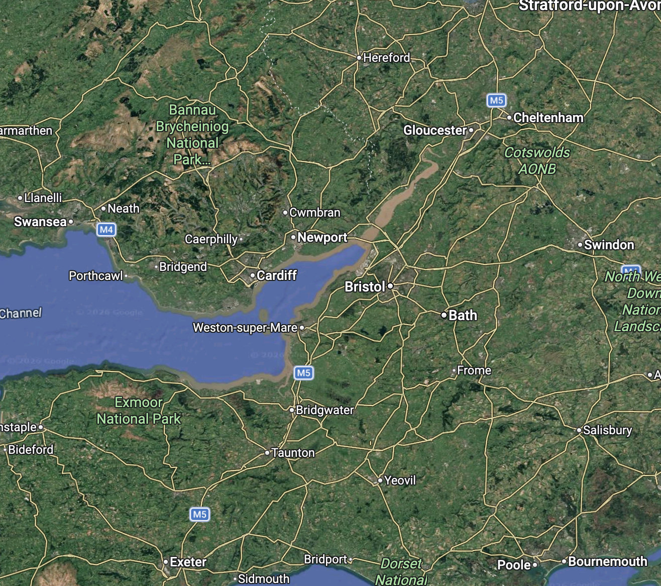 Aerial view of the South West, the region Eco Green Partners covers
